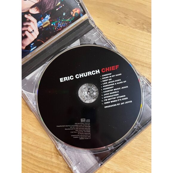 Eric Church "Chief" CD Album With Case - Country Rock Hits - Picture 2 of 5